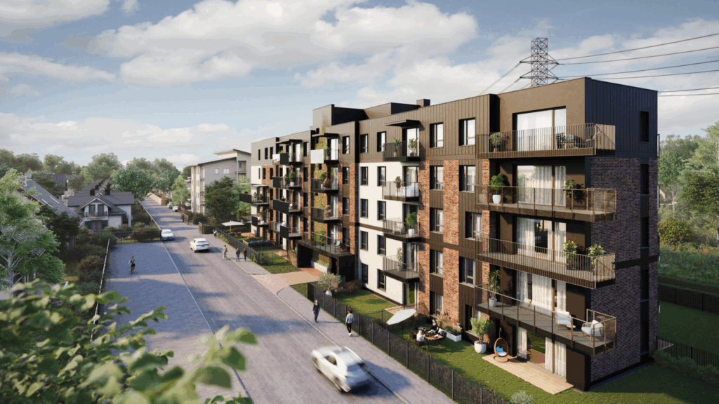 Andersa 3 Ząbki - widok osiedla z frontu